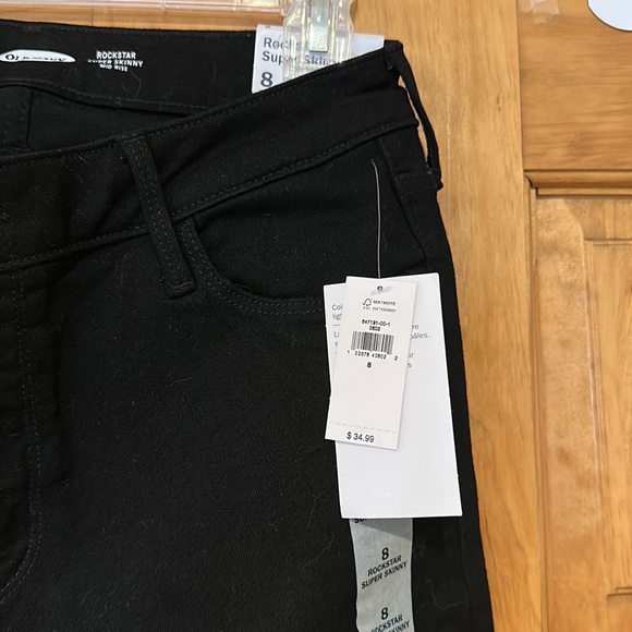 NWT Old Navy Black Rockstar Jeans - Picture 3 of 4
